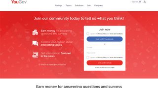 YouGov | Join the community to share your opinion