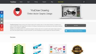Online Vector Graphic Design by html5 & JS, YouiDraw Drawing