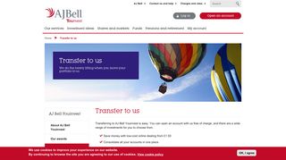 Transfer to us | AJ Bell Youinvest