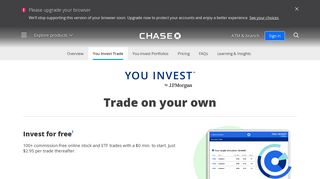Trade Stocks | Online Investing | Chase.com