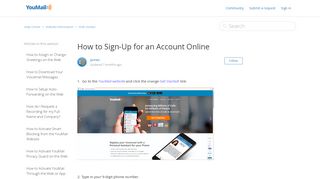 How to Sign-Up for an Account Online - Help Center - YouMail