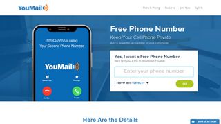 Free Phone Number - Keep Your Cell Phone Private | YouMail