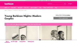 Young Barbican Nights: Modern Couples | Barbican