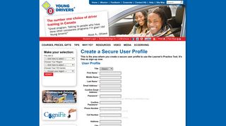 Subscriber Sign-up - Young Drivers