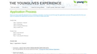 Application Process - The YoungLives Experience - Young Life