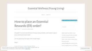 How to place an Essential Rewards (ER) order? | Essential Wellness ...