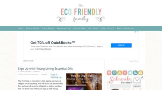 Sign Up with Young Living Essential Oils - The Eco-Friendly Family