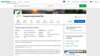 Working at Young Living Essential Oils | Glassdoor.com.au