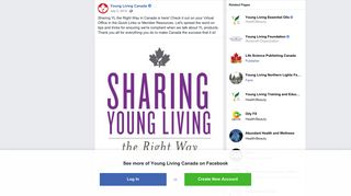 Sharing YL the Right Way in Canada is... - Young Living Canada ...
