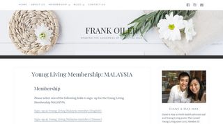Young Living Membership: MALAYSIA - Frank Oiler