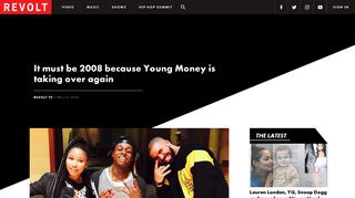 It must be 2008 because Young Money is taking over again | REVOLT ...