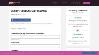 Sign up - Young Scot Rewards