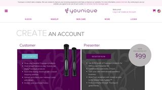 Create an account - Younique - Uplift. Empower. Validate.