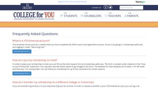 FAQs - Arkansas Department of Higher Education | College for You
