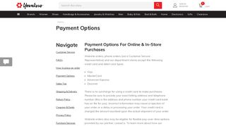 Payment Options - Younkers