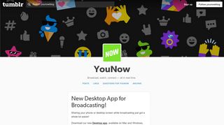 YouNow — New Desktop App for Broadcasting!