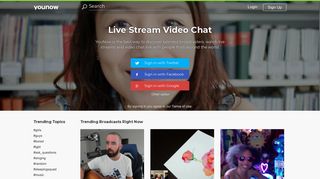 YouNow | Live Stream Video Chat | Free Apps on Web, iOS and Android