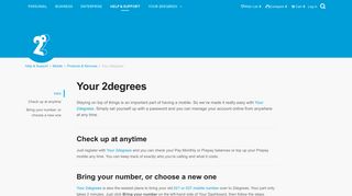Your 2degrees | 2degrees Mobile
