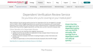 Dependent Verification Review and Eligibility Audit | American Fidelity