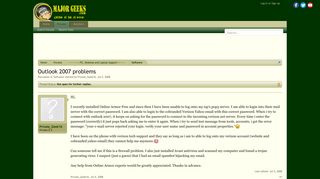 Outlook 2007 problems | MajorGeeks.Com Support Forums