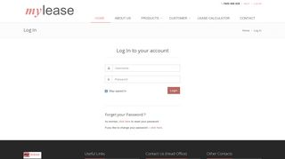 Log In - Mylease