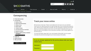 Track Your Move Login - Shoosmiths