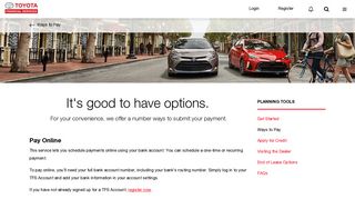 Ways to Pay | Toyota Financial