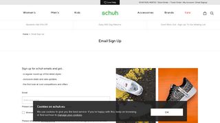 Email Sign-Up | Join Our Newsletter | schuh