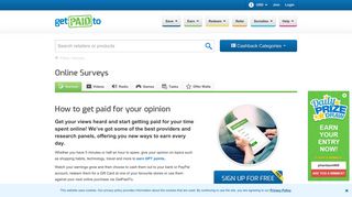 Get paid to take online surveys in your free time| GetPaidTo