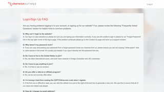 ClearVoice Surveys - Login/Sign Up FAQ