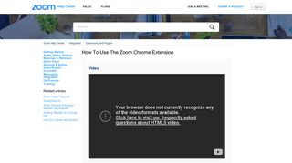 How To Use the Zoom Chrome Extension – Zoom Help Center