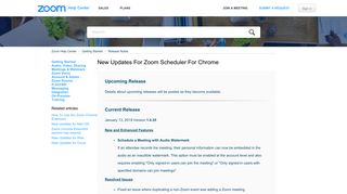 New Updates for Zoom Scheduler for Chrome – Zoom Help Center