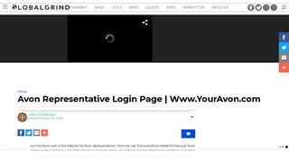 Avon Representative Login Page | Www.YourAvon.com | Global Grind