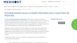 Patient and Provider Portals - MEDHOST