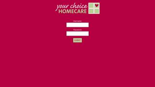 Username - Your Choice HomeCare