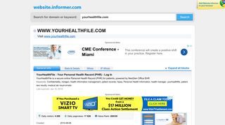 yourhealthfile.com at WI. YourHealthFile : Your Personal Health ...