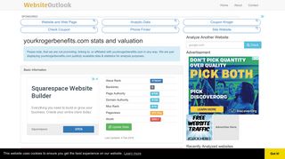 Yourkrogerbenefits : Website stats and valuation