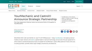 YourMechanic and Castrol® Announce Strategic Partnership
