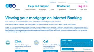 Viewing your mortgage online | Mortgages | TSB Bank