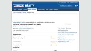 Optimum HealthCare, Inc. Optimum Platinum Plan H5594-002 (HMO ...