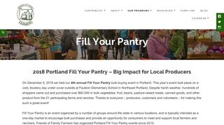 Fill Your Pantry – Friends of Family Farmers