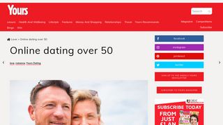 Online dating over 50 — Yours