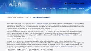 Yours dating co.uk login - Iceman Trading Academy