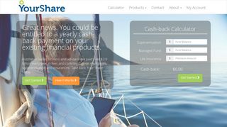 YourShare: Claim Cash-back on your everyday financial products