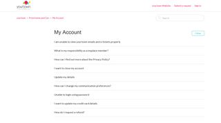 My Account – yourtown