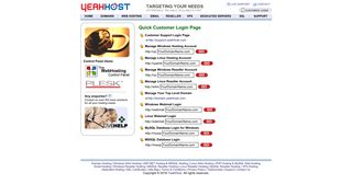 Customer Login of YeahHost - Your Web Hosting Provider with Free ...