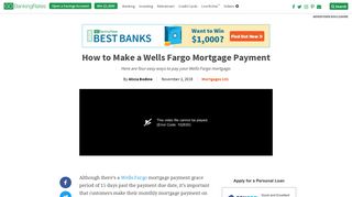 How to Make a Wells Fargo Mortgage Payment | GOBankingRates