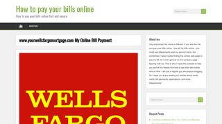 www.yourwellsfargomortgage.com My Online Bill Payment