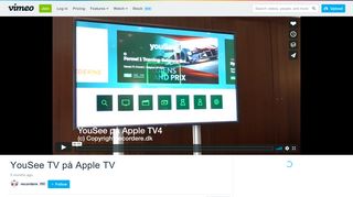 YouSee TV på Apple TV on Vimeo