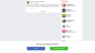 I can not log in on Yousician on my iPad... - Tobias ... - Facebook